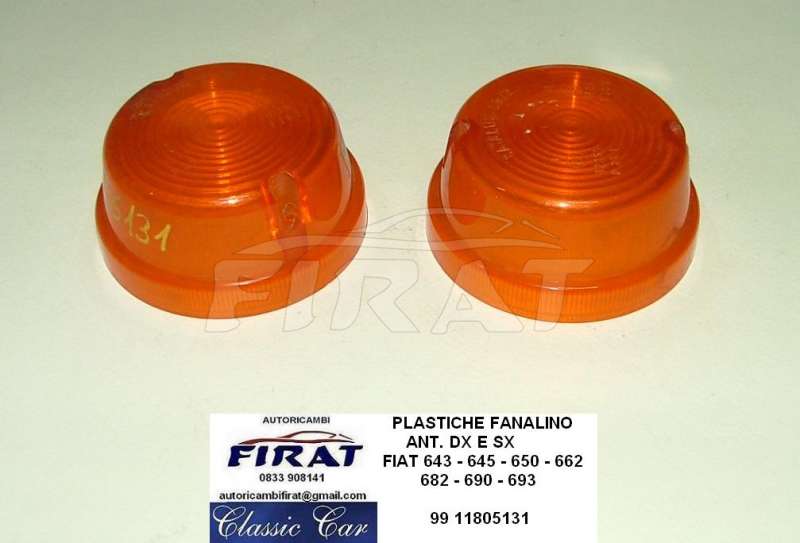 PLASTICA FANALINO FIAT 643 - 645 - 650 - 682 - 690 ANT.